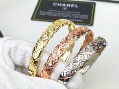 [OAKJURI Jewelry]KOKO CRUSH HALF DIAMONDS GLOD SILVER ROSE GOLD