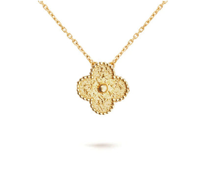 [OAKJURI Jewelry]CLOVER 15MM SINGLE FLOWER NECKLACE COLLECTION