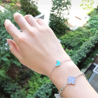 [OAKJURI Jewelry]BUTTERFLY TURQUOISE BUTTERFLY BRACELET SILVER