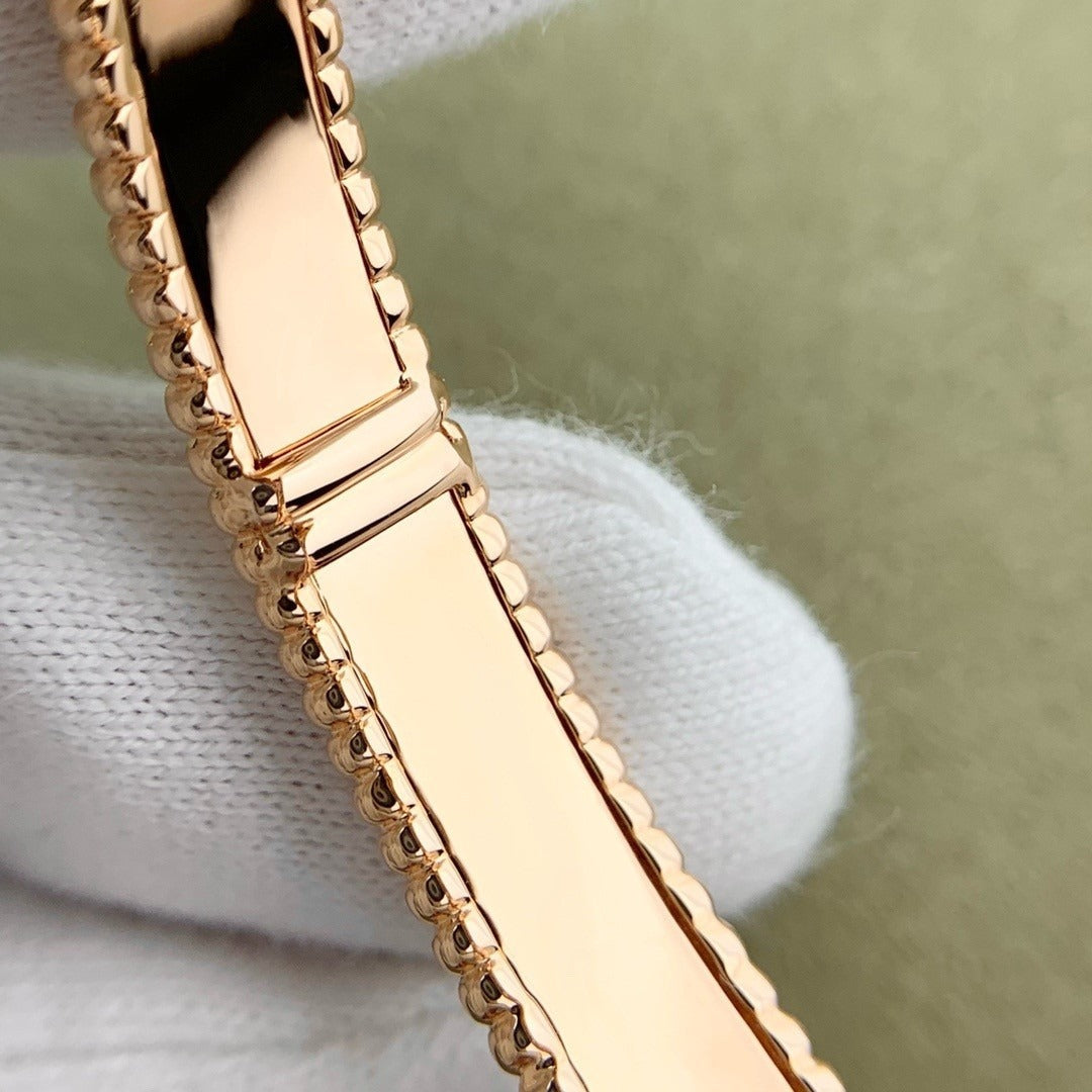 [OAKJURI Jewelry]CLOVER PERLEE BRACELET SIGNATURE ENGRAVING SERIES