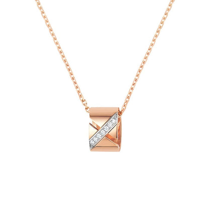 [OAKJURI Jewelry]LIENS EVIDENCE DIAMOND NECKLACE