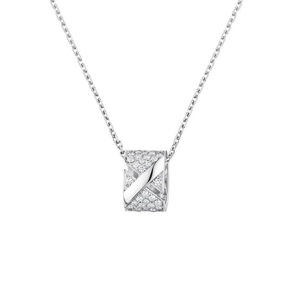 [OAKJURI Jewelry]LIENS EVIDENCE DIAMOND PAVED NECKLACE
