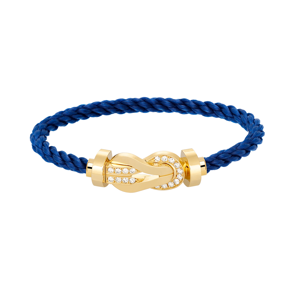 [OAKJURI Jewelry]CHANCE LARGE 8 FIGURE BUCKLE HALF DIAMOND BRACELET GOLD