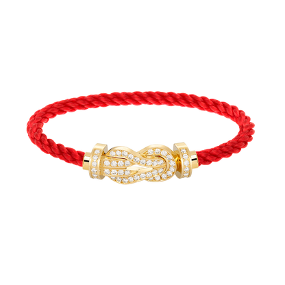 [OAKJURI Jewelry]CHANCE LARGE 8 FIGURE BUCKLE FULLDIAMOND BRACELET GOLD
