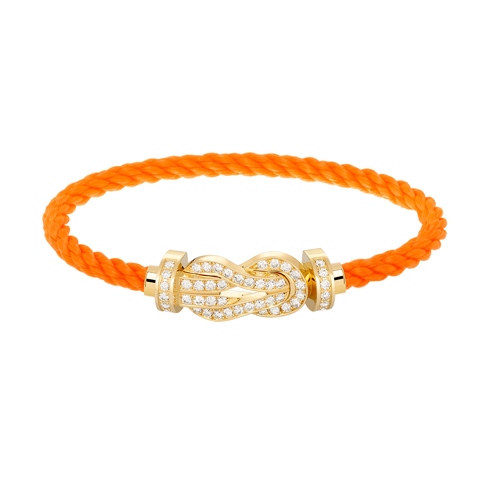 [OAKJURI Jewelry]CHANCE LARGE 8 FIGURE BUCKLE FULLDIAMOND BRACELET GOLD