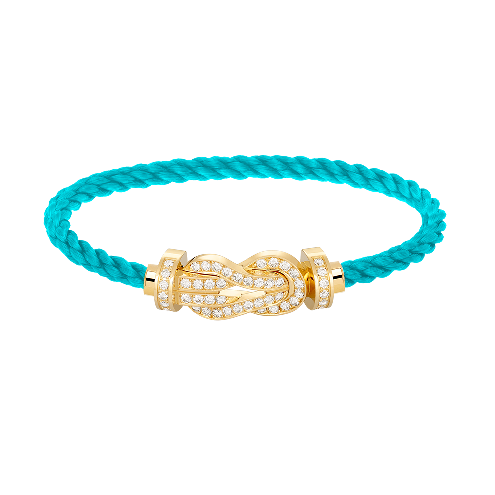 [OAKJURI Jewelry]CHANCE LARGE 8 FIGURE BUCKLE FULLDIAMOND BRACELET GOLD