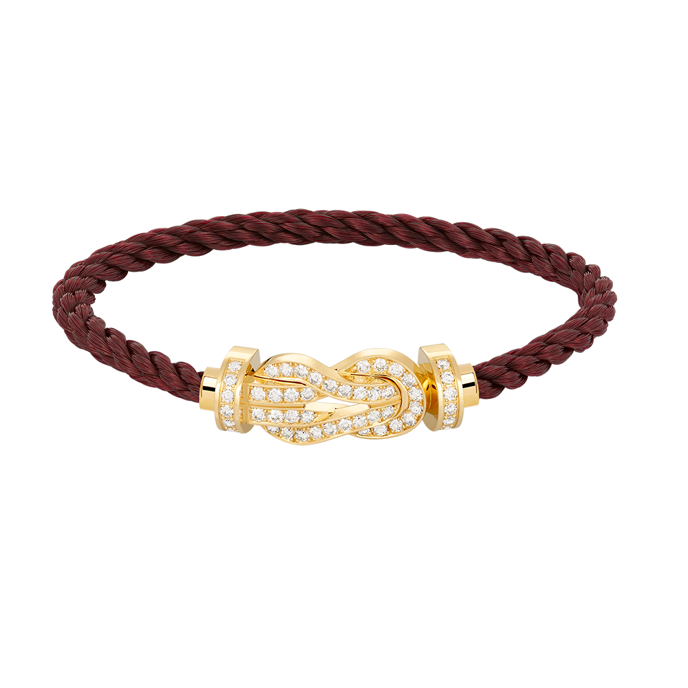 [OAKJURI Jewelry]CHANCE LARGE 8 FIGURE BUCKLE FULLDIAMOND BRACELET GOLD