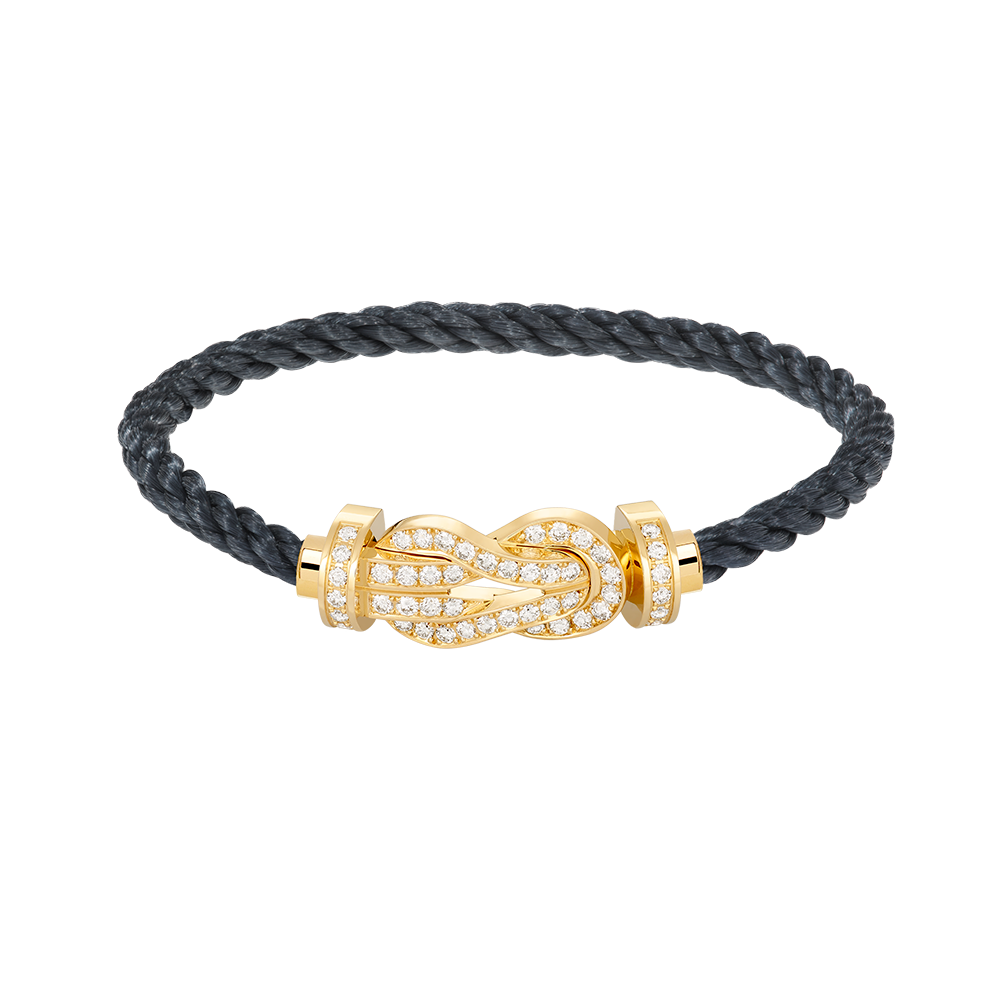 [OAKJURI Jewelry]CHANCE LARGE 8 FIGURE BUCKLE FULLDIAMOND BRACELET GOLD