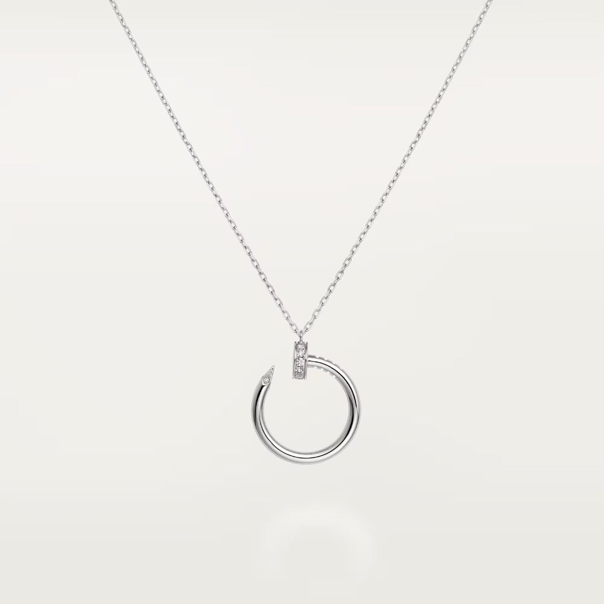 [OAKJURI Jewelry] JUSTE NECKLACE HALF DIAMOND