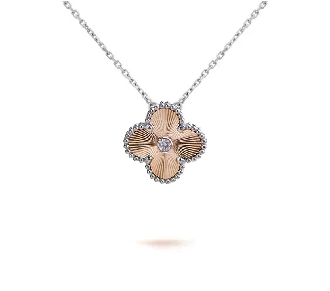 [OAKJURI Jewelry]CLOVER 15MM NECKLACE SILVER COLLECTION