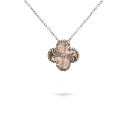[OAKJURI Jewelry]CLOVER 15MM NECKLACE SILVER COLLECTION