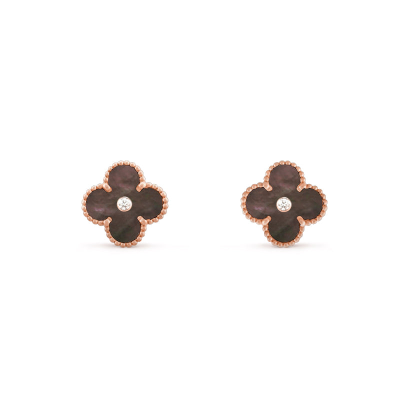 [OAKJURI Jewelry]CLOVER  15MM DIAMOND EARRINGS COLLECTION