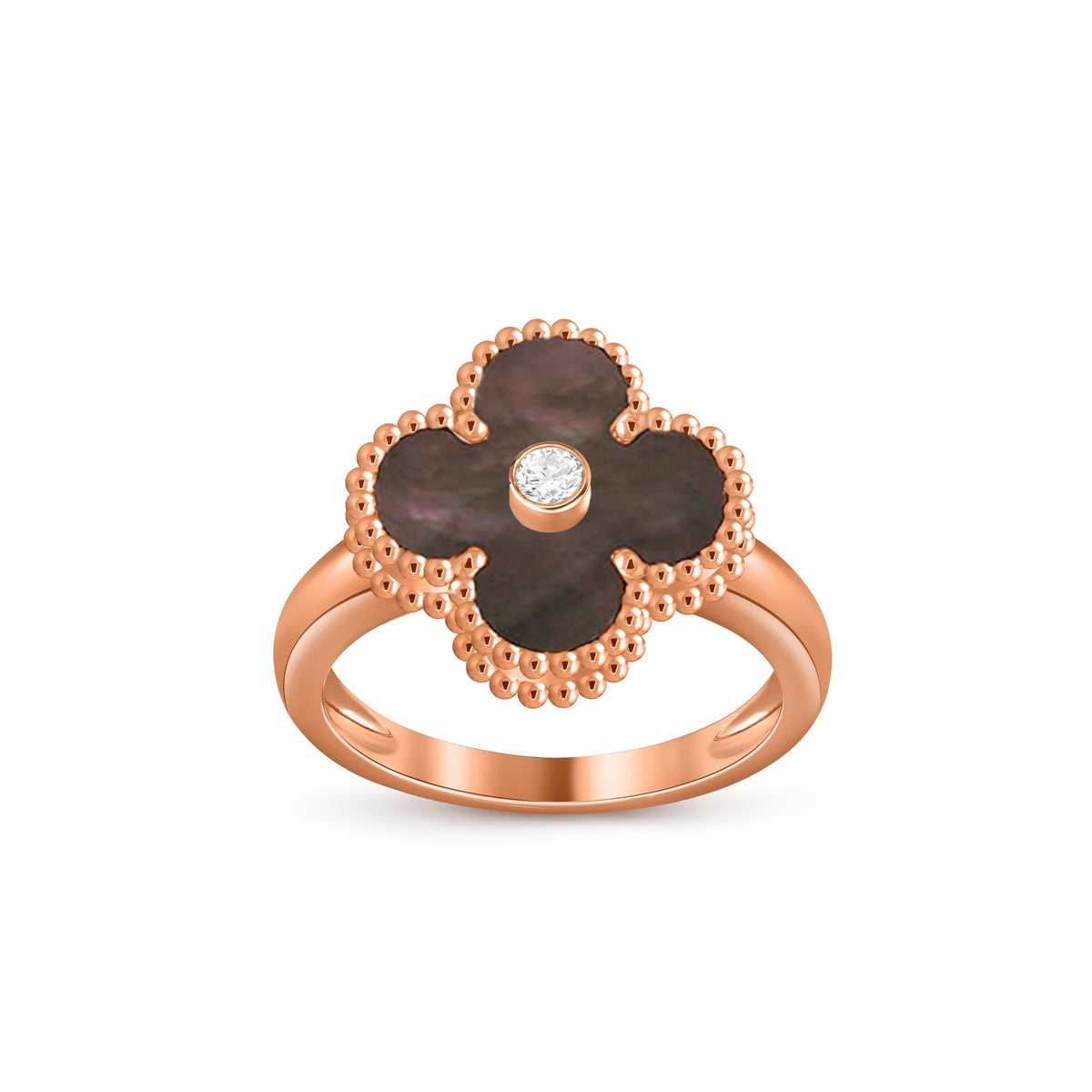 [OAKJURI Jewelry]CLOVER DIAMOND RING ROSE GOLD COLLECTION