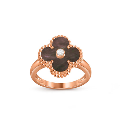 [OAKJURI Jewelry]CLOVER DIAMOND RING ROSE GOLD COLLECTION