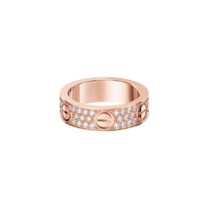 [OAKJURI Jewelry] LOVE RING 5.5MM DIAMONDS PAVED
