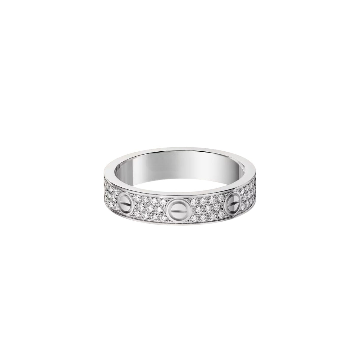 [OAKJURI Jewelry] LOVE RING 4.0MM DIAMOND PAVED