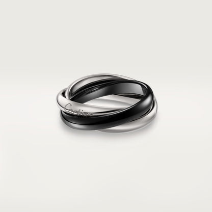 [OAKJURI Jewelry] TRINITY 3.2MM RING BLACK CERAMIC