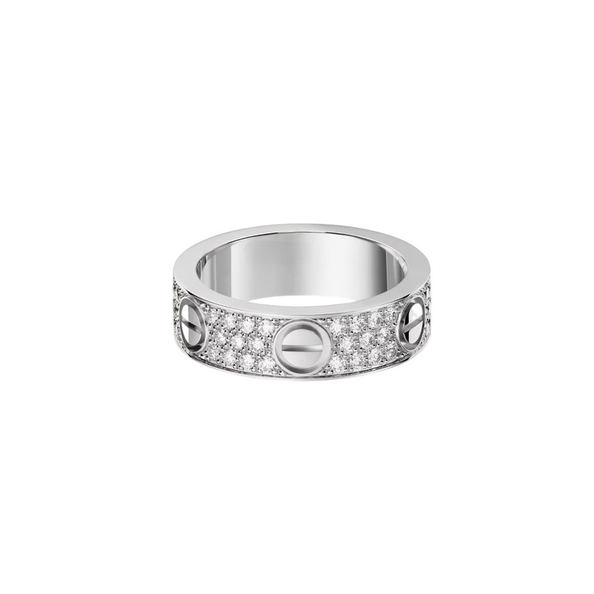 [OAKJURI Jewelry] LOVE RING 5.5MM DIAMONDS PAVED