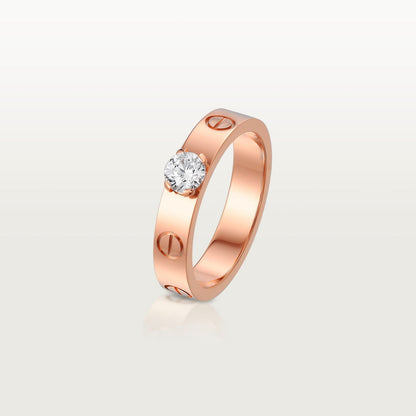 [OAKJURI Jewelry] LOVE RING 3.6MM 1 BIG DIAMOND