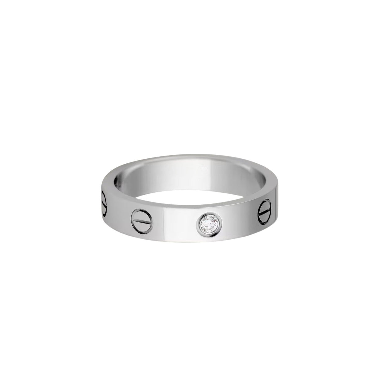 [OAKJURI Jewelry] LOVE 4MM 1 DIAMOND RING