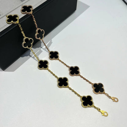[OAKJURI Jewelry]Clover & Juste & Lover  Bracelet Stack Set