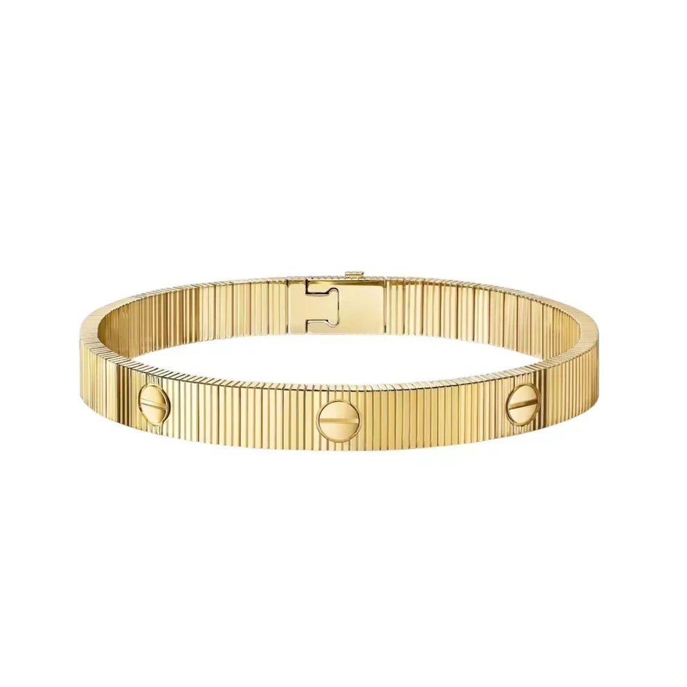 [OAKJURI Jewelry]Love & Juste Statement Bracelet Trio Stack Set