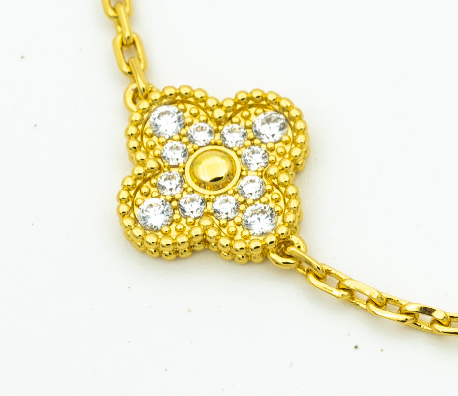 [OAKJURI Jewelry] CLOVER 5 MOTIF LASER BRACELET COLLECTION