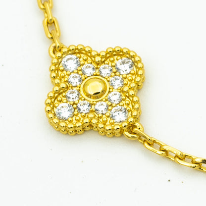 [OAKJURI Jewelry] CLOVER 5 MOTIF LASER BRACELET COLLECTION