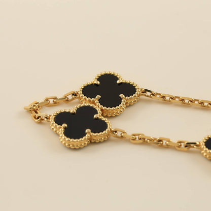 [OAKJURI Jewelry]Clover 5 Motifs  Duo Bracelet Stack Set