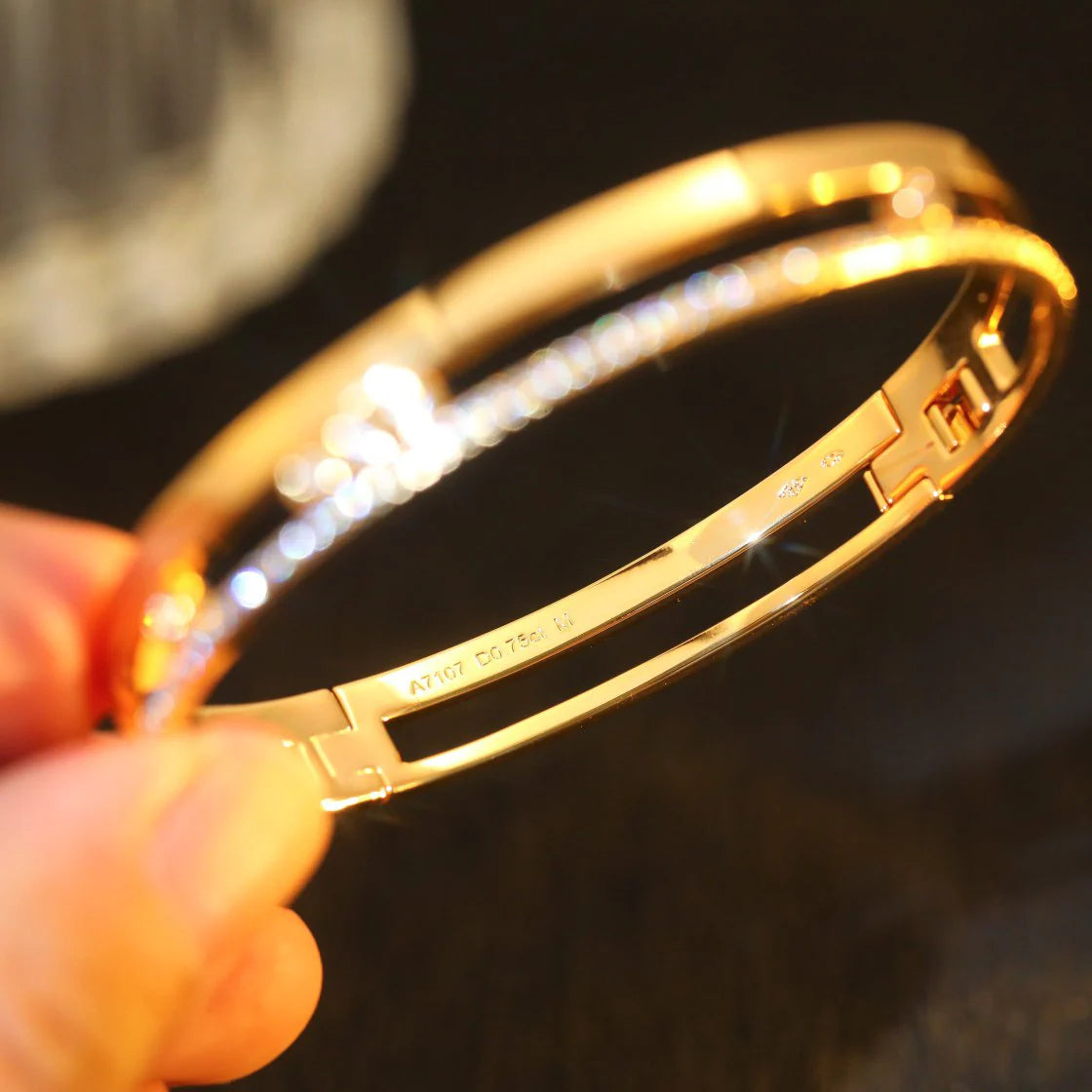 [OAKJURI Jewelry]Move Romane Diamond Bangle Bracelet