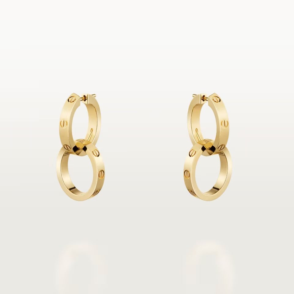 [OAKJURI Jewelry] LOVE 3.3MM DANGLE EARRINGS