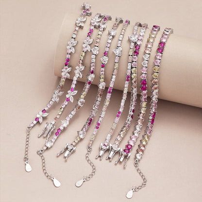 [Lumi Jewellery]Ornate Colorful Butterfly Shape Round Cut Daily Bracelet