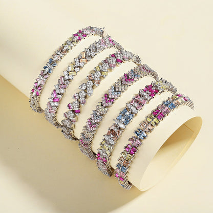 [Lumi Jewellery]Dazzling Unique Multi Shape Daily Bracelet
