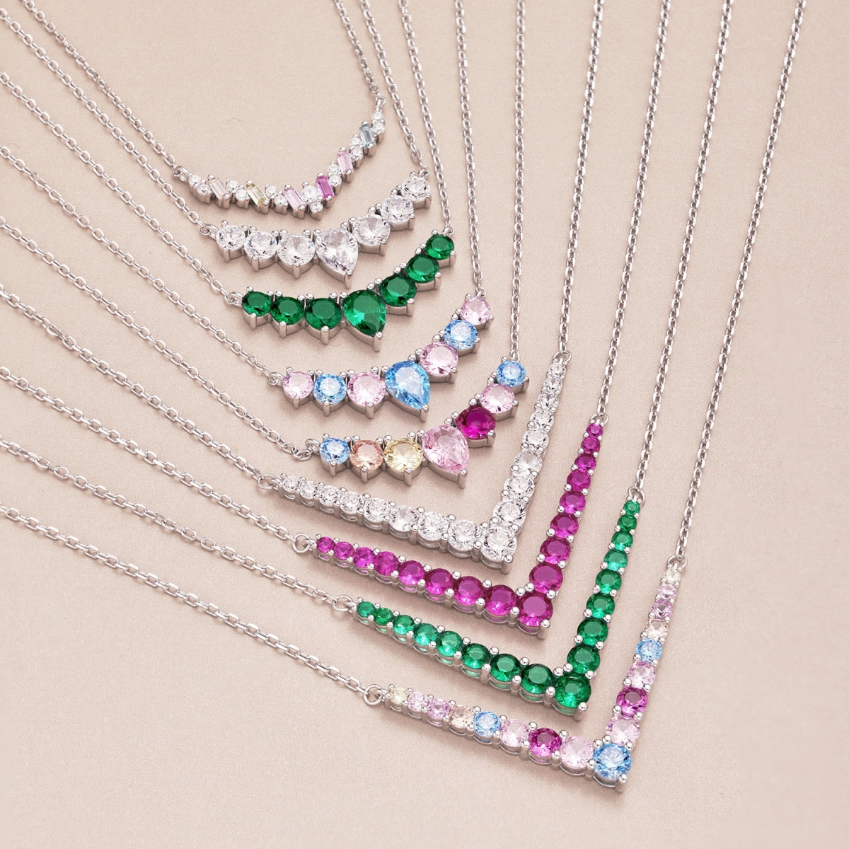 [Lumi Jewellery]Dazzling Rainbow Necklace