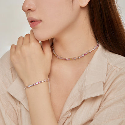 [Lumi Jewellery]Delicate Romantic Heart Shape Lover Bracelet