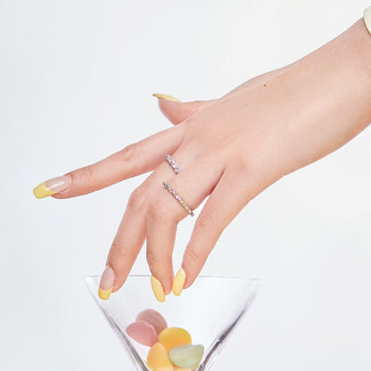 [Lumi Jewellery]Dainty Ebullient Round Cut Daily Ring