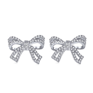 [Lumi Jewellery]Dainty Bow Shape Earrings