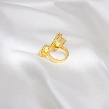 [OAKJURI Jewelry]LUCKY BETWEEN THE FINGER RING