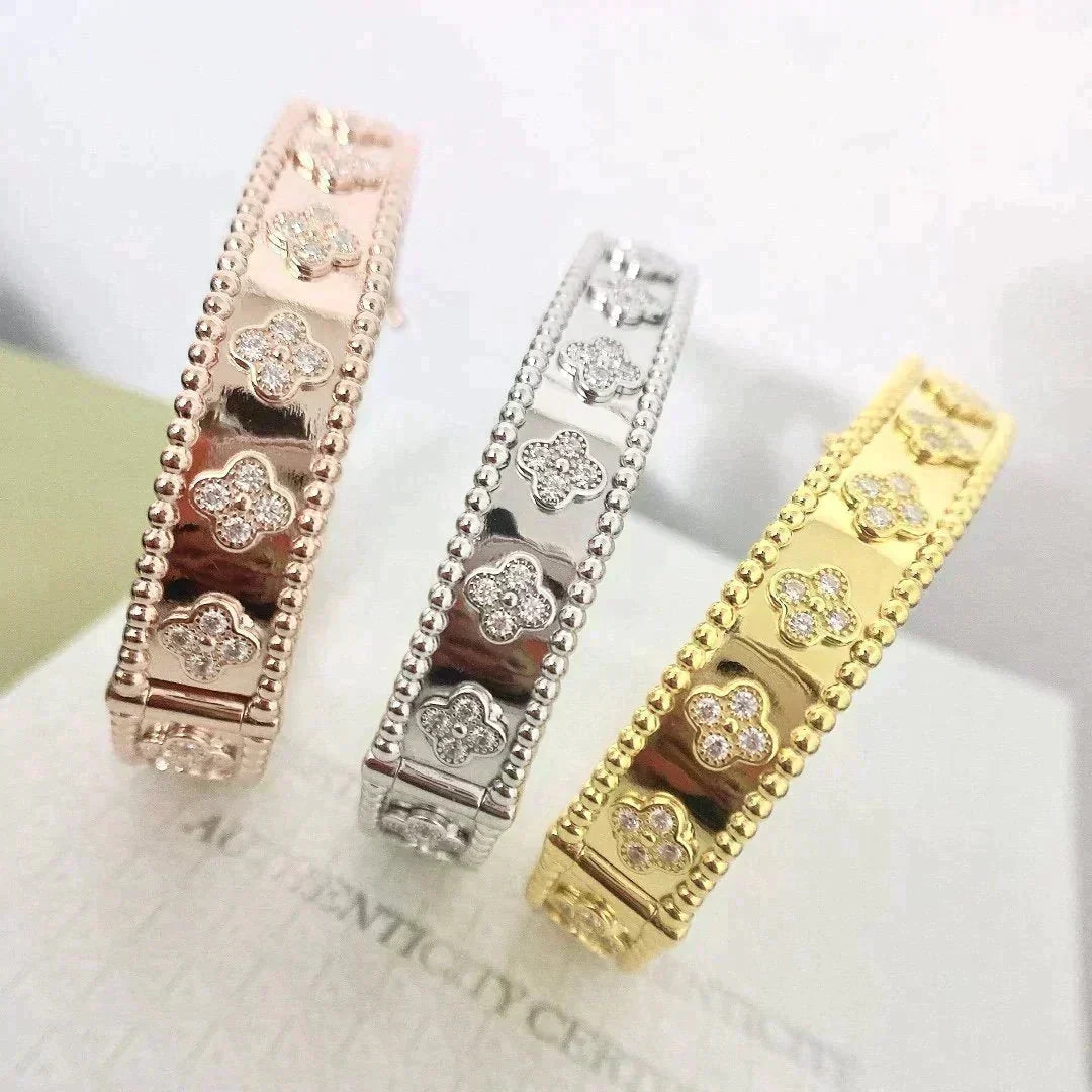 [OAKJURI Jewelry]CLOVER BRACELET 8MM DIAMONDS