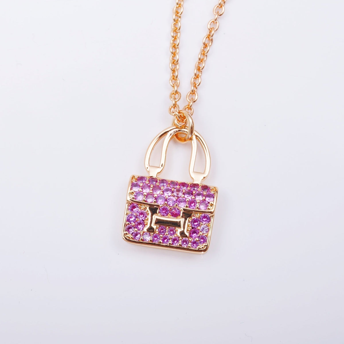 [OAKJURI Jewelry]CONSTANCE PEDANT PURPLE DIAMOND NECKLACE