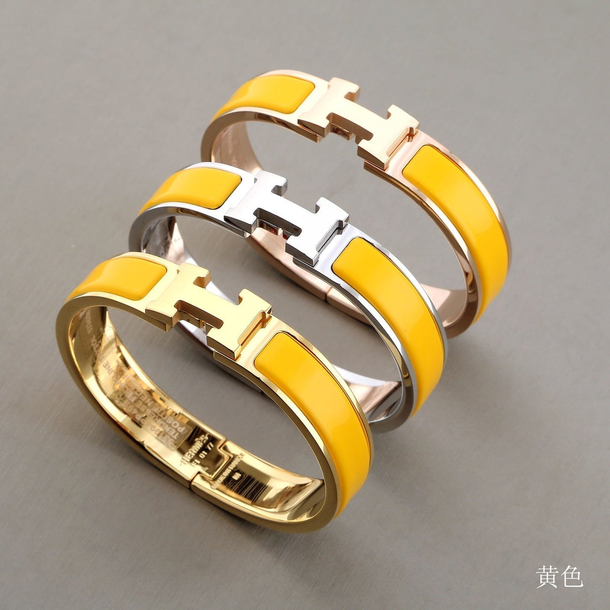 [OAKJURI Jewelry]H YELLOW BRACELET