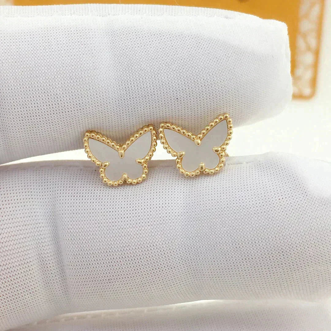 [OAKJURI Jewelry]SWEET BUTTERFLY MOP EARSTUDS