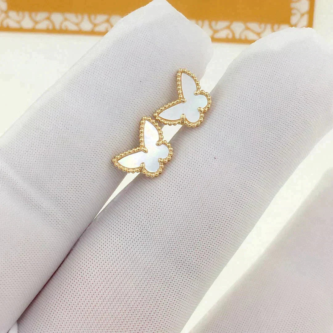 [OAKJURI Jewelry]SWEET BUTTERFLY MOP EARSTUDS