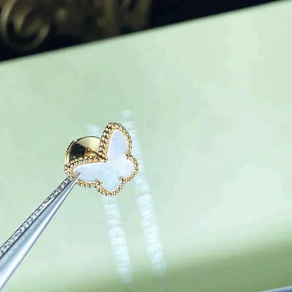 [OAKJURI Jewelry]SWEET BUTTERFLY MOP EARSTUDS