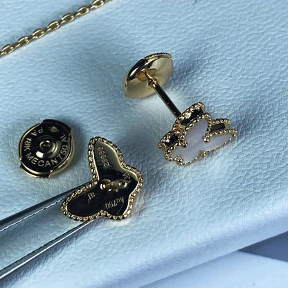 [OAKJURI Jewelry]SWEET BUTTERFLY MOP EARSTUDS