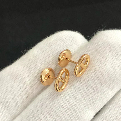 [OAKJURI Jewelry]CHAINE SMALL EARRINGS GOLD AND SILVER