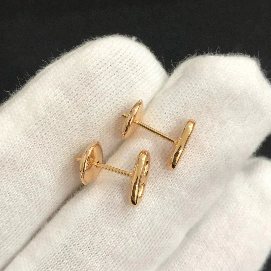[OAKJURI Jewelry]CHAINE SMALL EARRINGS GOLD AND SILVER