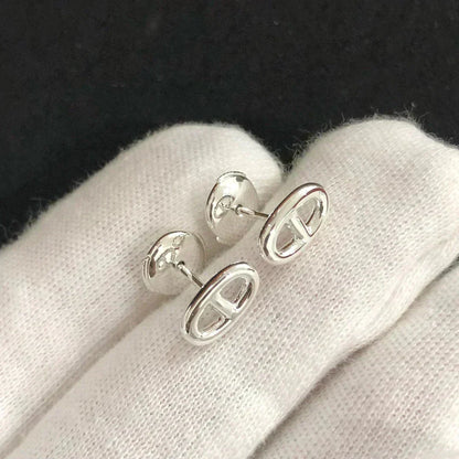 [OAKJURI Jewelry]CHAINE SMALL EARRINGS GOLD AND SILVER
