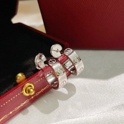 [OAKJURI Jewelry] LOVE EARRINGS 5.7MM 2 DIAMONDS