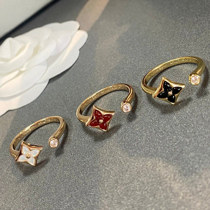 [OAKJURI Jewelry]STAR 1 DIAMOND OPEN RING
